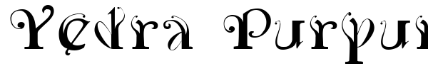 Yedra Purpurea font preview